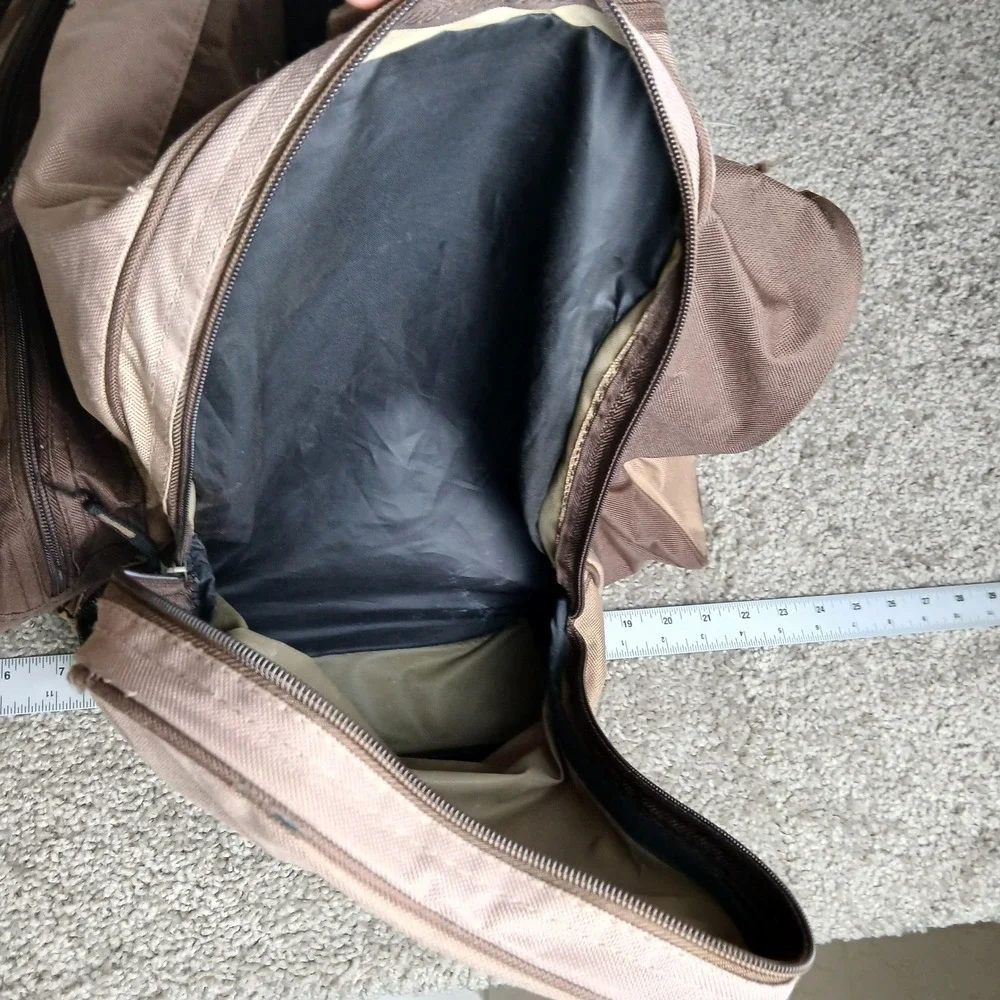 Wrangler 2011 NFR Las Vegas Duffel Bag Brown Tan Justin Boots Rodeo Travel Bag